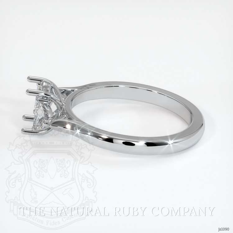 Silver Three Stone Ring Setting