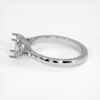 10K White Gold Three Stone Ring Setting Image