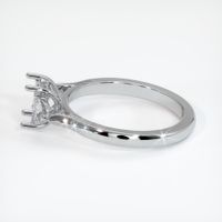 14K White Gold Three Stone Ring Setting Image