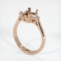 18K Rose Gold Three Stone Ring Setting Video