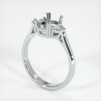 14K White Gold Three Stone Ring Setting Video