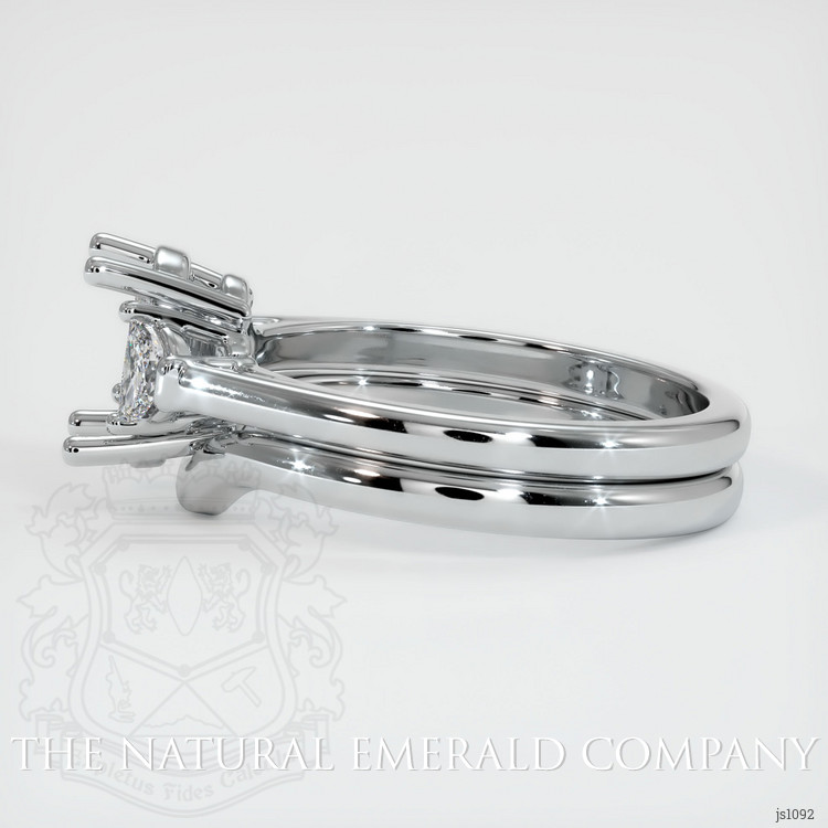 Platinum 950 Three Stone Ring Setting