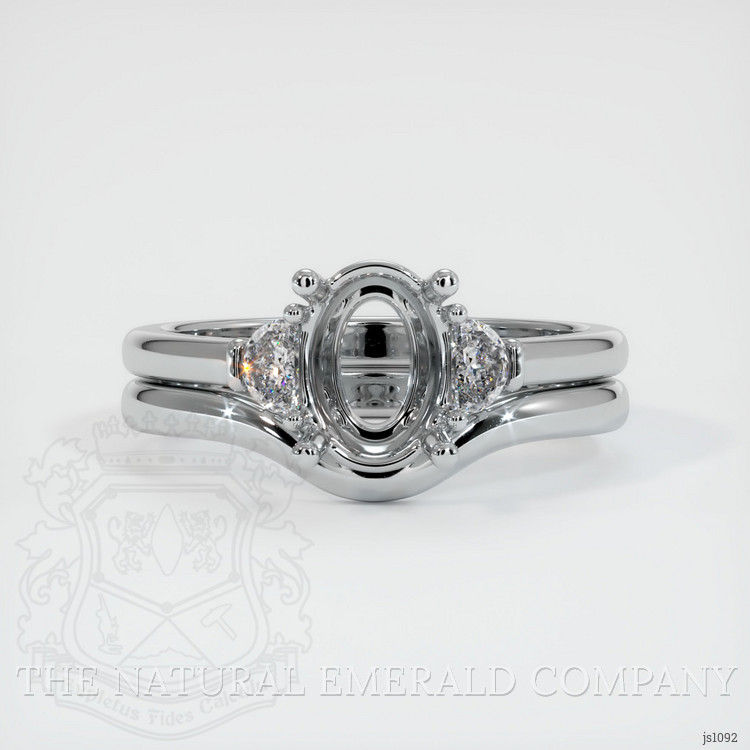 Silver Three Stone Ring Setting