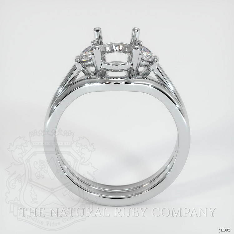 Silver Three Stone Ring Setting