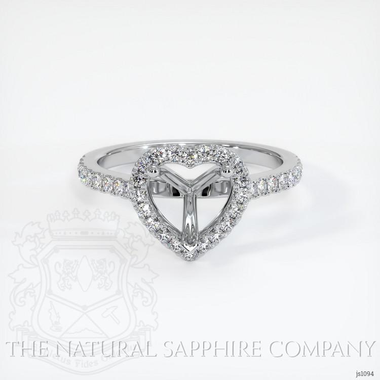 Platinum 950 Pave Ring Setting