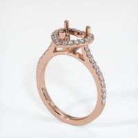 14K Rose Gold Pave Ring Setting Video