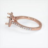 14K Rose Gold Pave Ring Setting Image