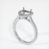 10K White Gold Pave Ring Setting Video