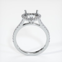 10K White Gold Pave Ring Setting Image