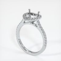 18K White Gold Pave Ring Setting Video