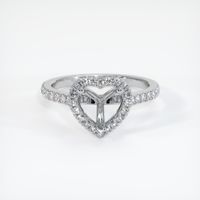 18K White Gold Pave Ring Setting Image