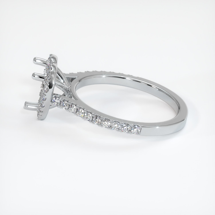 18K White Gold Pave Ring Setting