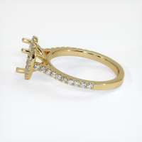10K Yellow Gold Pave Ring Setting Image