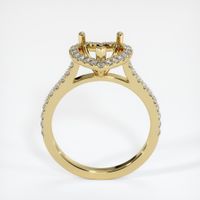 18K Yellow Gold Pave Ring Setting Image