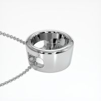 Platinum 950 Bezel Pendant Setting Image