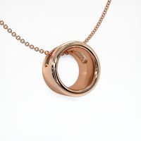 14K Rose Gold Bezel Pendant Setting Image