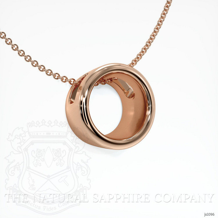 14K Rose Gold Bezel Pendant Setting