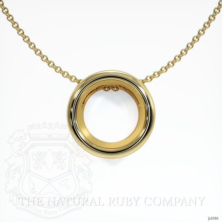 10K Yellow Gold Bezel Pendant Setting