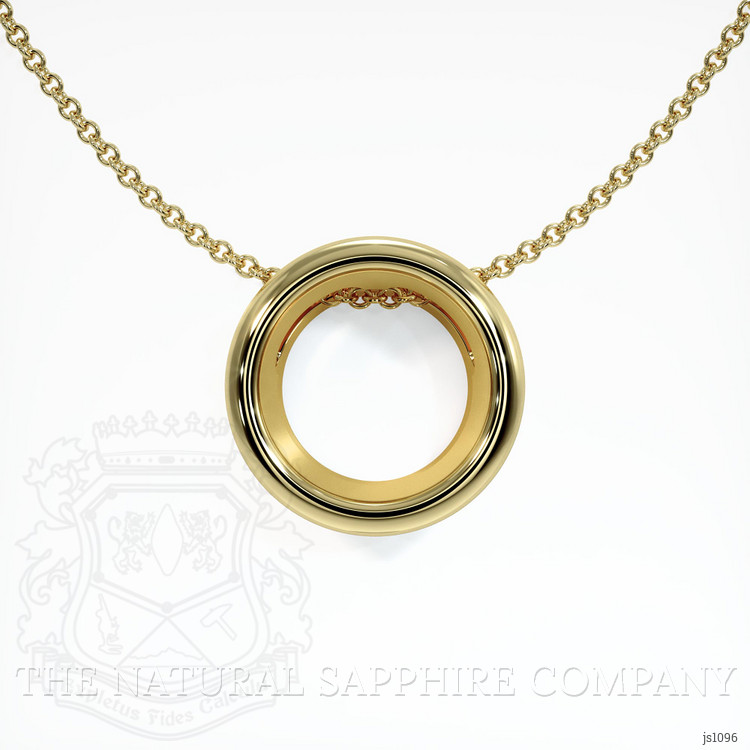 14K Yellow Gold Bezel Pendant Setting