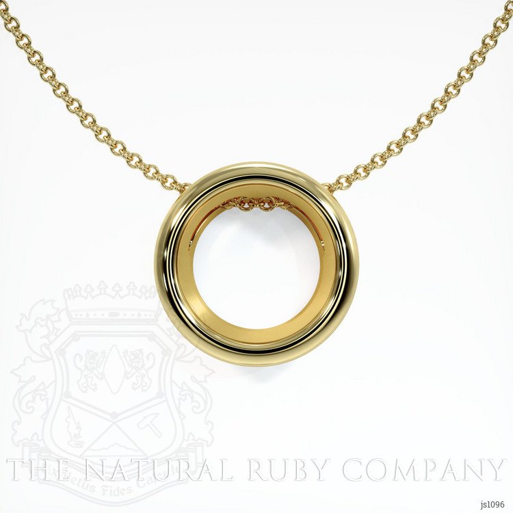 18K Yellow Gold Bezel Pendant Setting