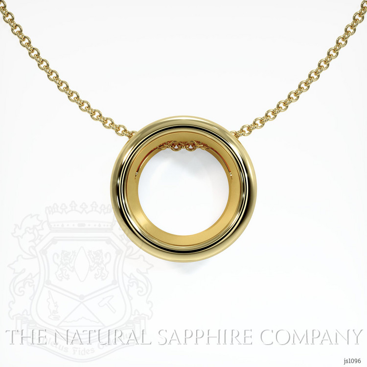 18K Yellow Gold Bezel Pendant Setting