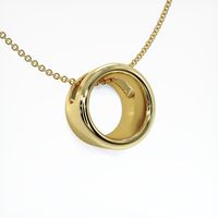 18K Yellow Gold Bezel Pendant Setting Image