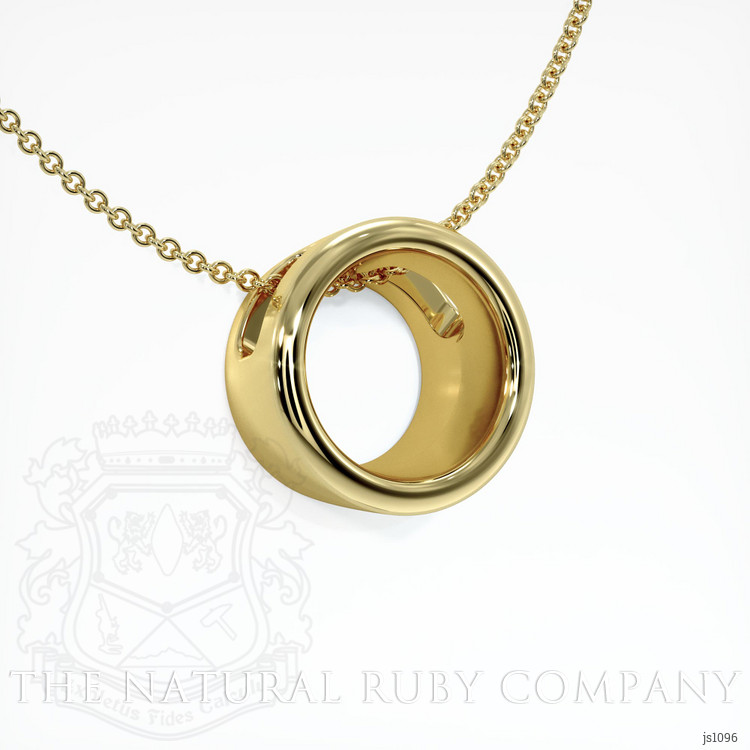 18K Yellow Gold Bezel Pendant Setting