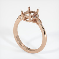 18K Rose Gold Antique Style Ring Setting Video