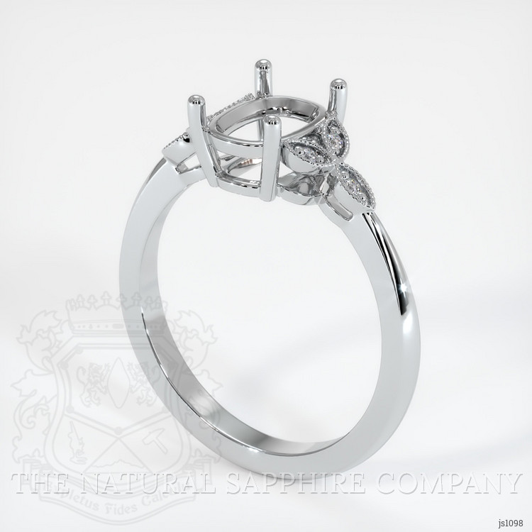 Silver Antique Style Ring Setting