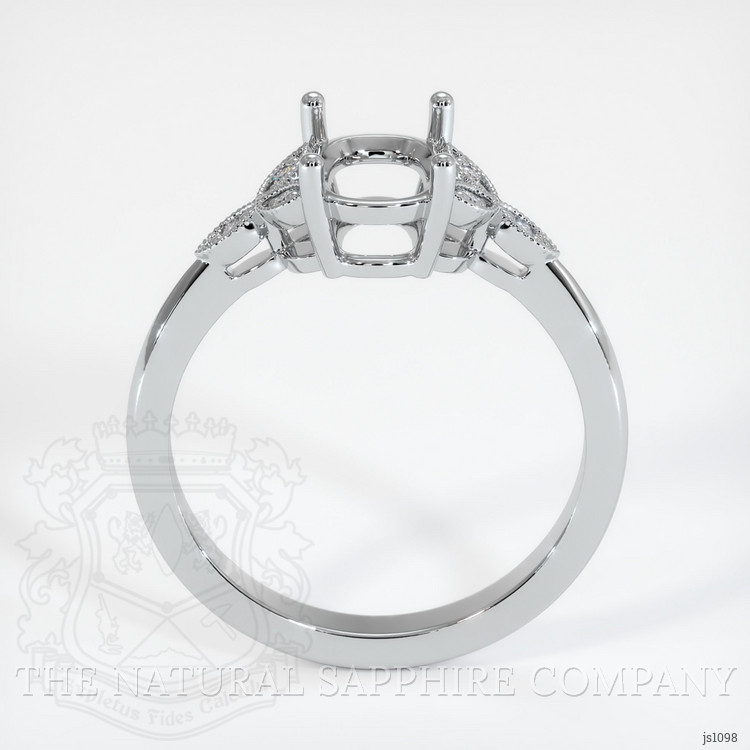 10K White Gold Antique Style Ring Setting