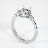 18K White Gold Antique Style Ring Setting Video