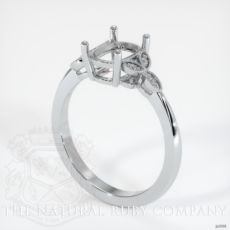 18K White Gold Antique Style Ring Setting