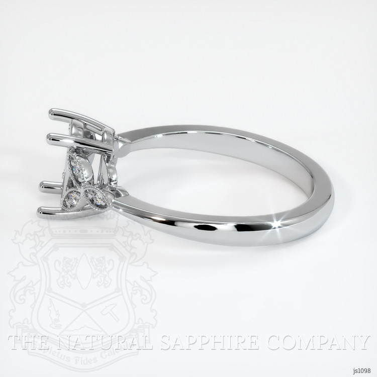 18K White Gold Antique Style Ring Setting