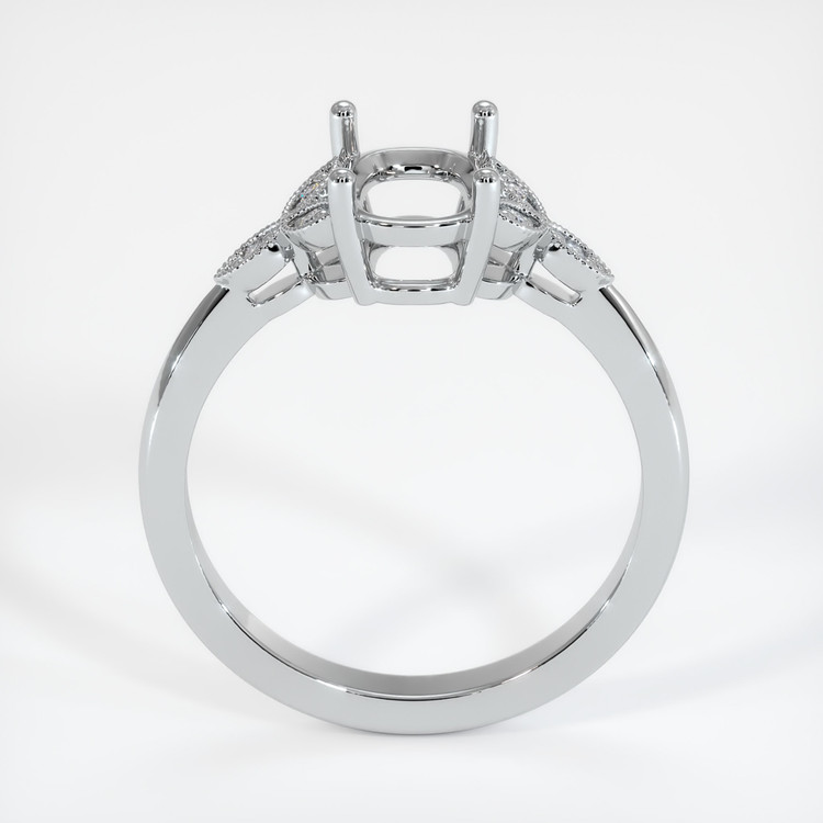 18K White Gold Pave Ring Setting