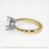 18K White & Yellow Pave Ring Setting Image