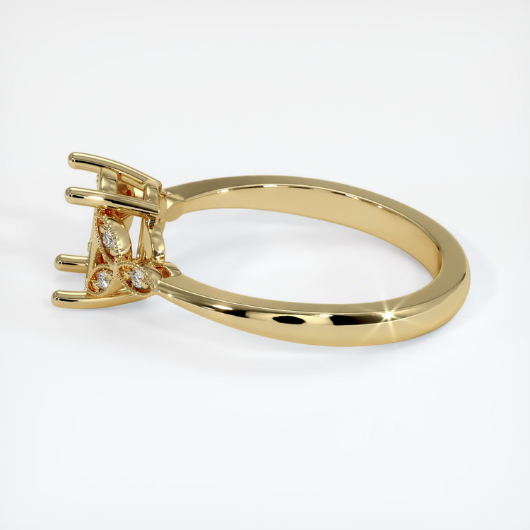 14K Yellow Gold Antique Style Ring Setting