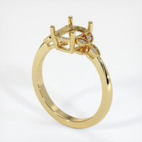 18K Yellow Gold Pave Ring Setting Video