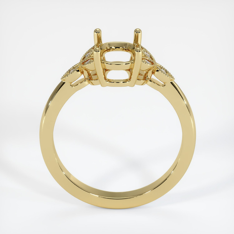 18K Yellow Gold Pave Ring Setting