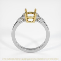 18K Yellow & White Antique Style Ring Setting Image