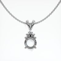 Platinum 950 Accent Stones Pendant Setting Video