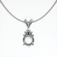 10K White Gold Accent Stones Pendant Setting Video