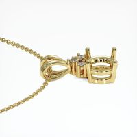 14K Yellow Gold Accent Stones Pendant Setting Image