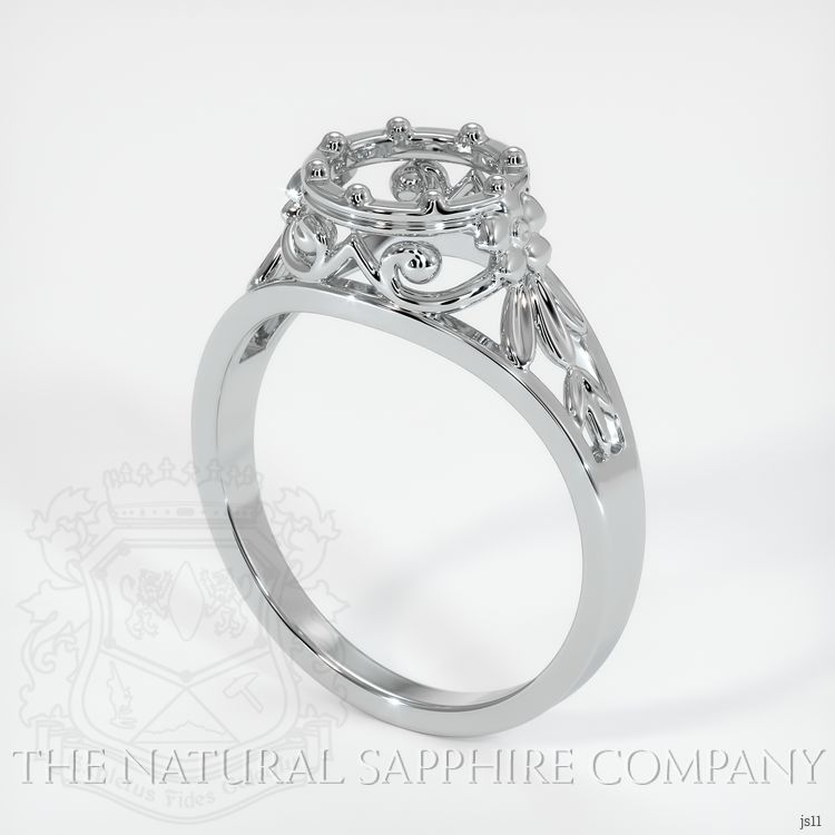 Platinum 950 Antique Style Ring Setting