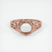 14K Rose Gold Antique Style Ring Setting Image