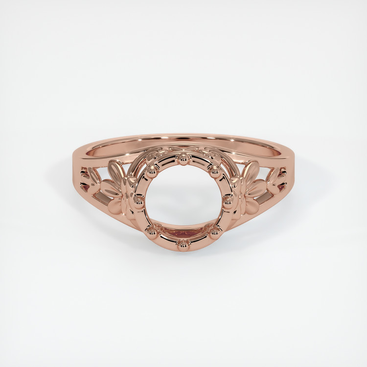 14K Rose Gold Antique Style Ring Setting