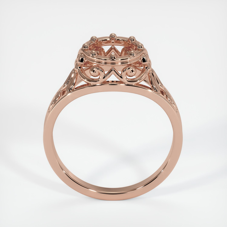 14K Rose Gold Antique Style Ring Setting