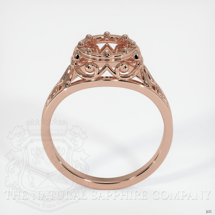 14K Rose Gold Antique Style Ring Setting