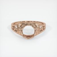 18K Rose Gold Antique Style Ring Setting Image