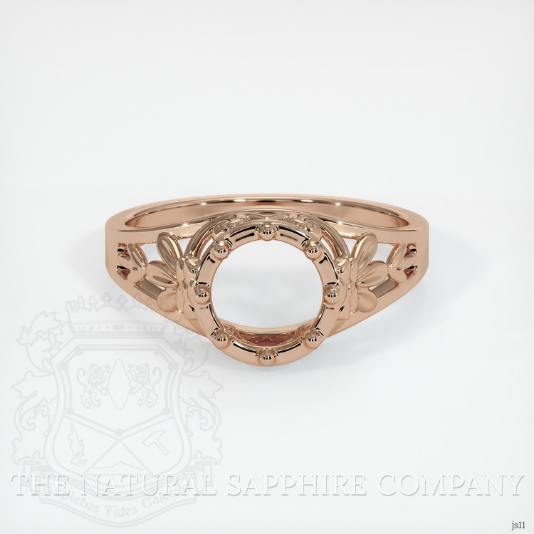 18K Rose Gold Antique Style Ring Setting