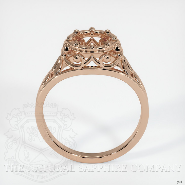 18K Rose Gold Antique Style Ring Setting